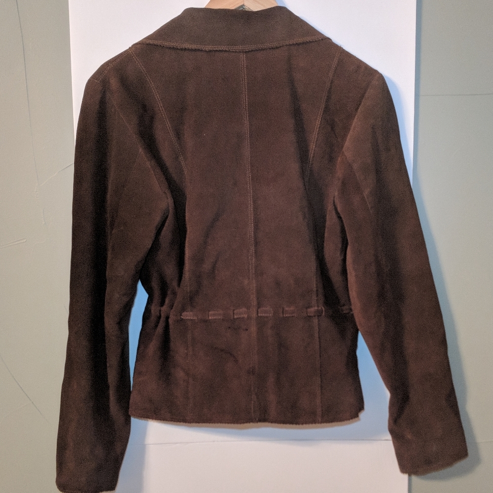 Maxima Wilson Brown Leather Jacket Medium - Picture 4 of 11